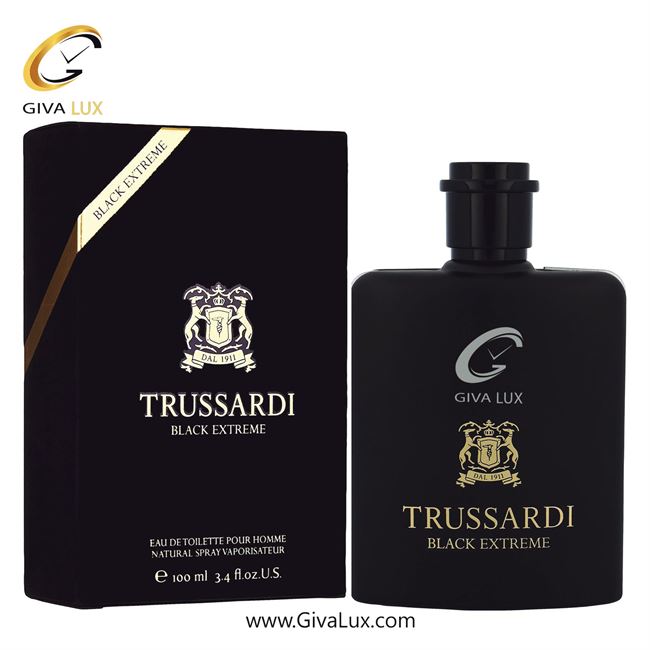  ادو تویلت مردانه تروساردی اورجینال مدل Trussardi Black Extreme | بلک اکستریم حجم  100 میل
